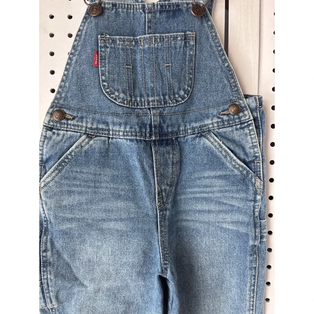 Infant Toddler‎ 24m Levi's Denim Jean Bib Overalls One Piece Girls Boys